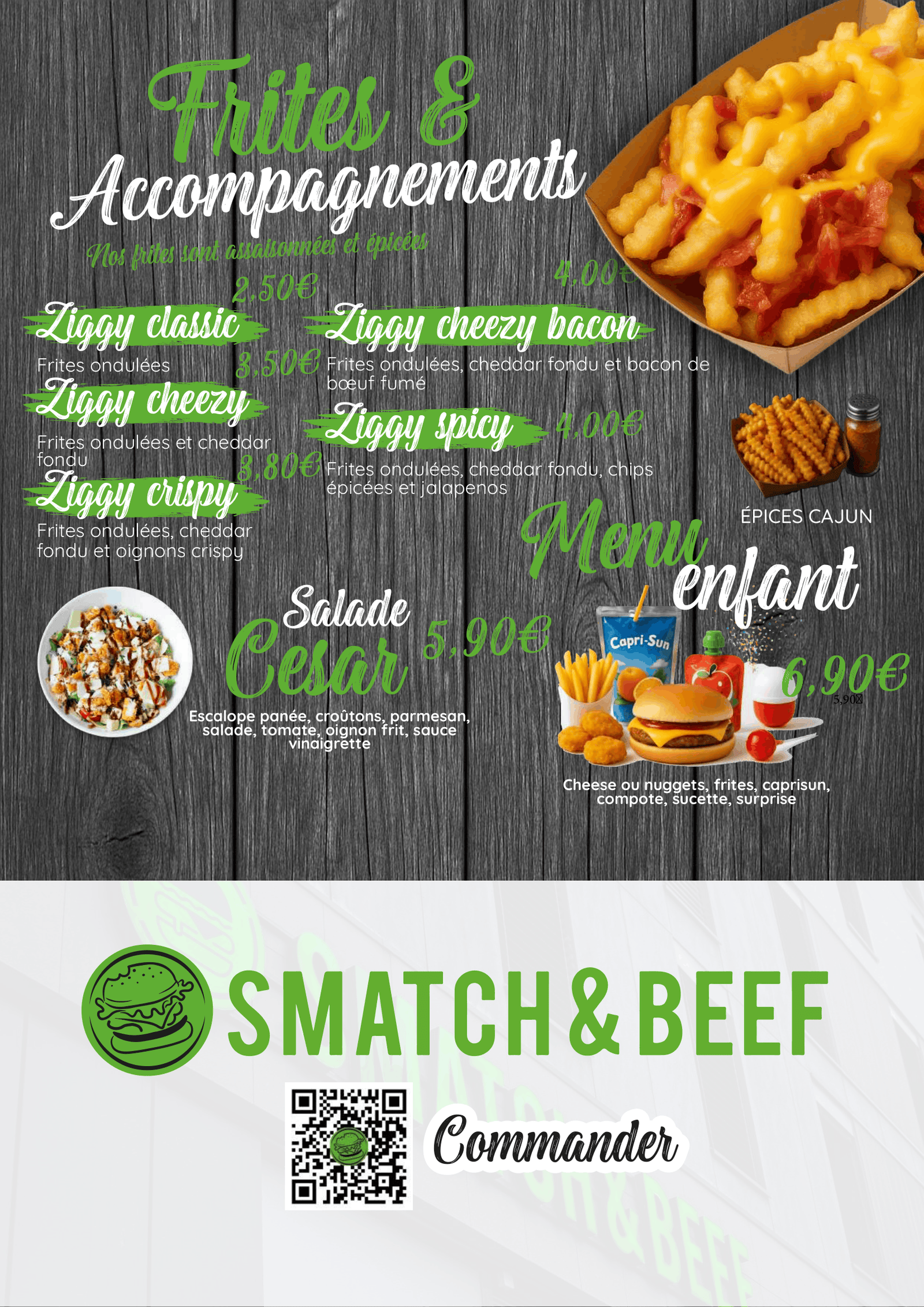 THe smatch and beef- menu 2-1-1