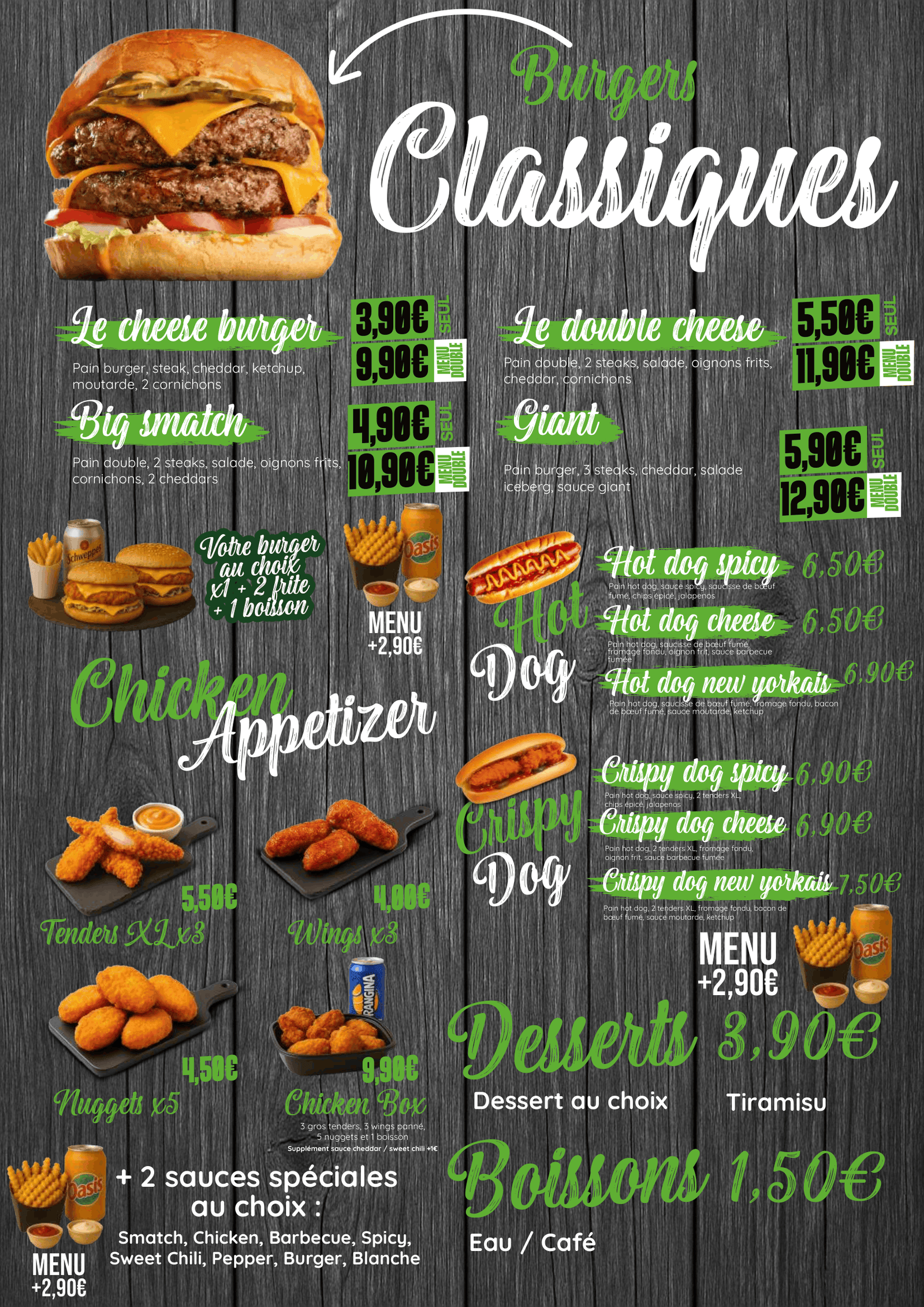 THe smatch and beef- menu 2-4-1